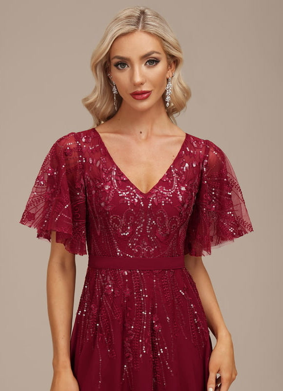 Robe Chic Longue Émeraude Élégante - gallery 3
