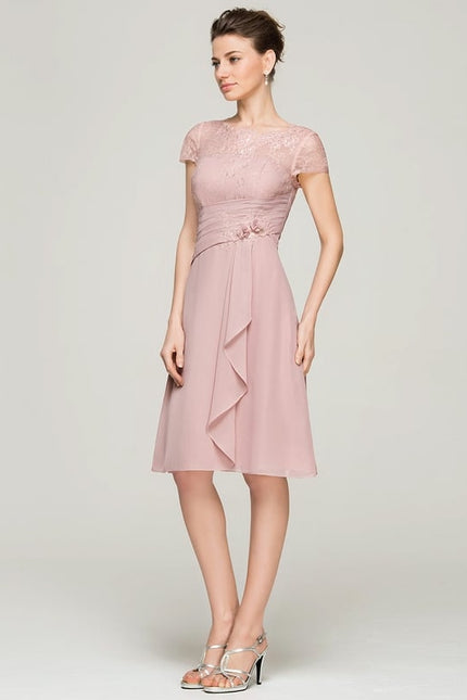 Robe Chic Florale Rosée - gallery 3