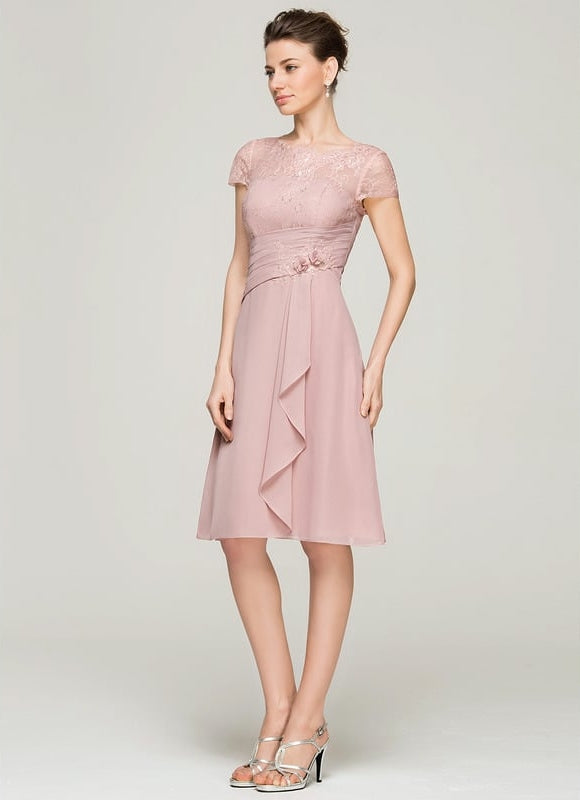 Robe Chic Florale Rosée - gallery 3