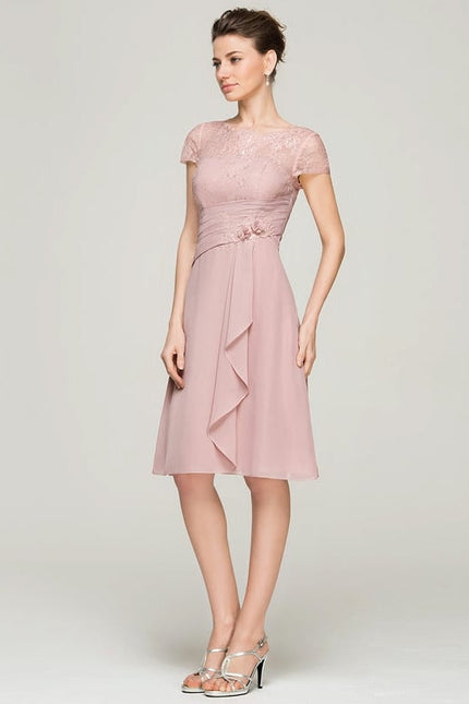 Robe Chic Florale Rosée - gallery 3