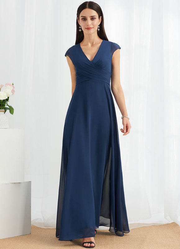 Robe Chic Fluide Bleu Nuit - gallery 2