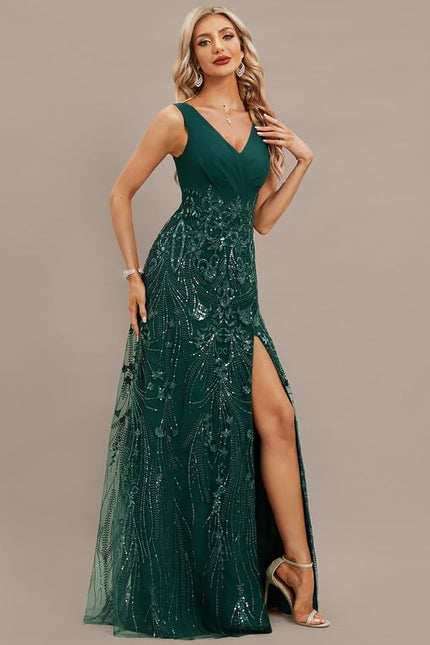 Robe De Soirée Chic Bleu - gallery 5