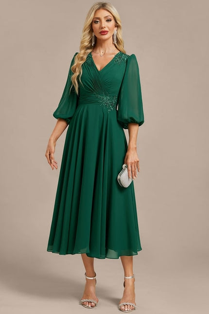 Robe De Soirée Mi Longue Chic - gallery 2