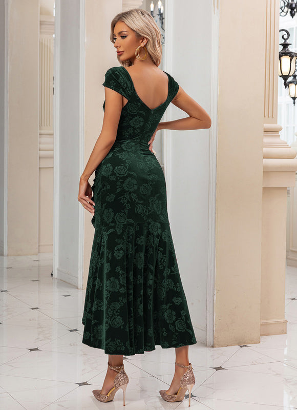 Robe Chic Rouge Velours Chic - gallery 8