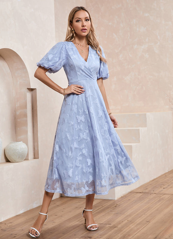Robe Chic Mi-Longue Ajourée - gallery 4