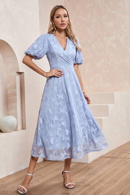 Robe Chic Mi-Longue Ajourée - gallery 4