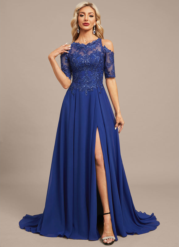 Robe Chic Bleue Éblouissante - gallery 6