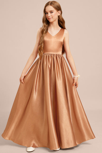 Robe Chic Satinée Dorée - gallery 2