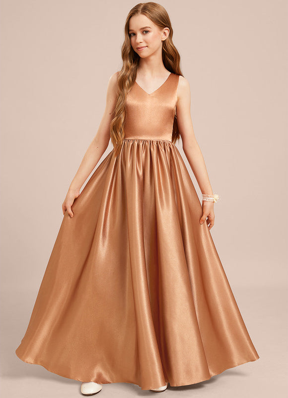 Robe Chic Satinée Dorée - gallery 2