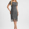 Robe Chic Grise Pailletée