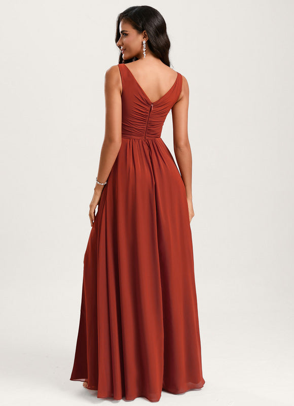 Robe Chic Mousseline Drapée - gallery 5