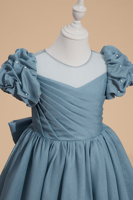 Robe Chic Bleu Doux Élégant - gallery 5