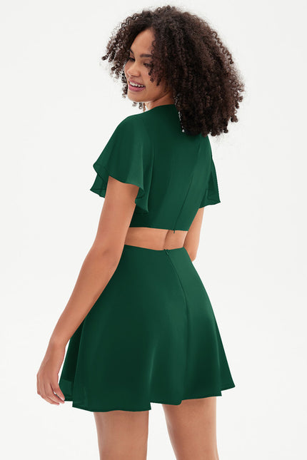 Robe Chic Courte Émeraude - gallery 4
