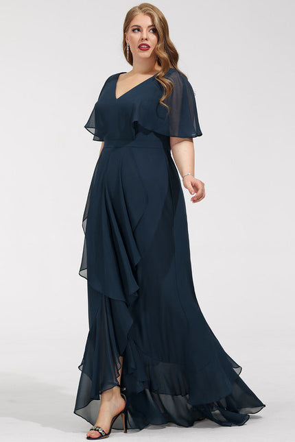 Robe Chic Mousseline Asymétrique - gallery 5