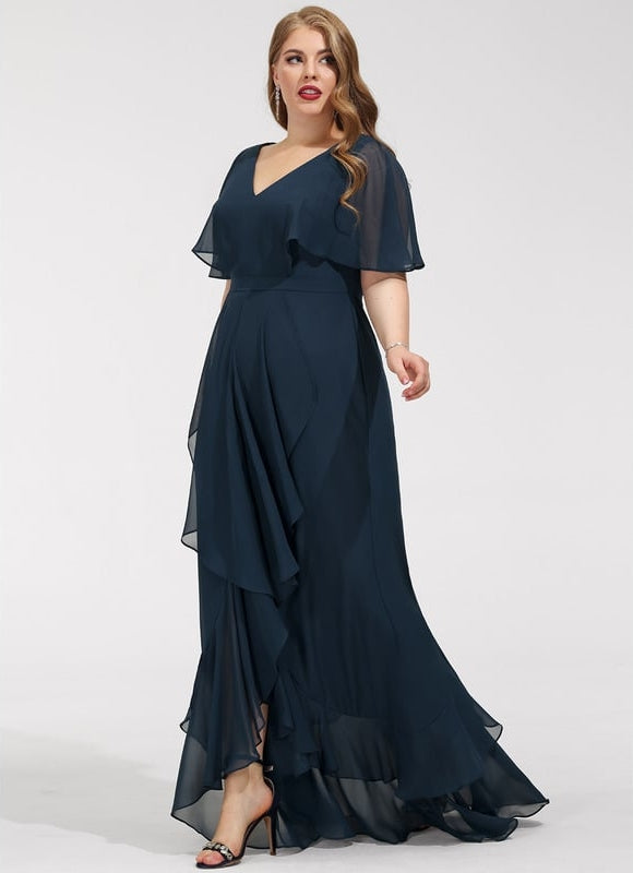 Robe Chic Asymétrique Vaporeuse - gallery 5