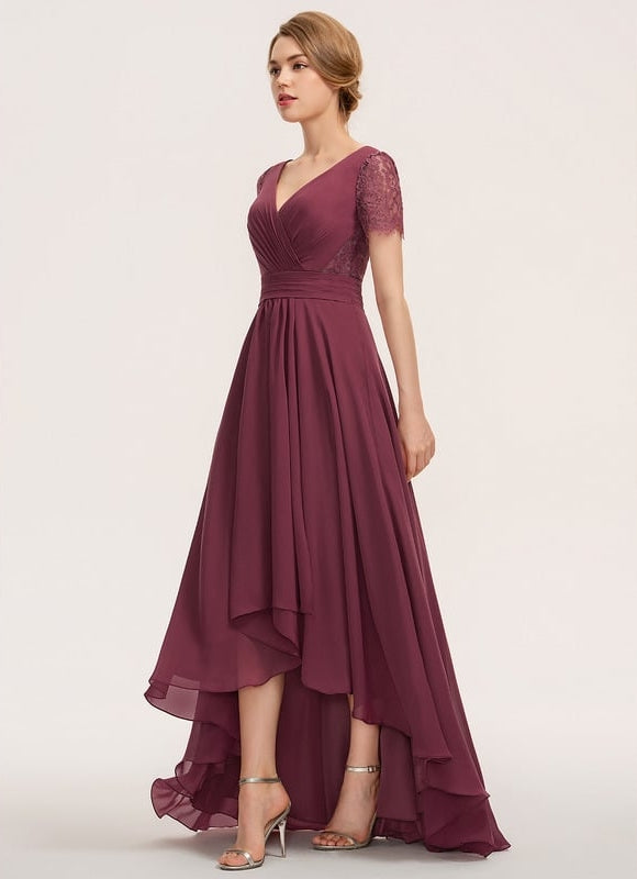 Robe Chic Aérienne Bordeaux - gallery 3