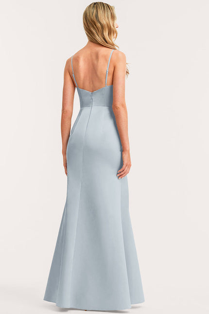 Robe Chic Satinée Rose Pâle - gallery 1