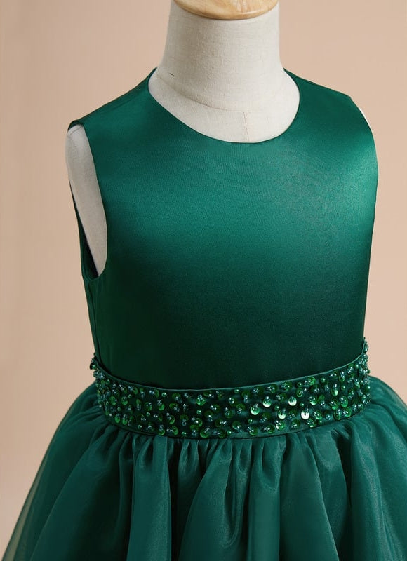 Robe Chic Verte Avec Paillettes - gallery 6