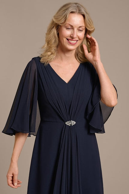 Robe Chic Satin Étoilé - gallery 1