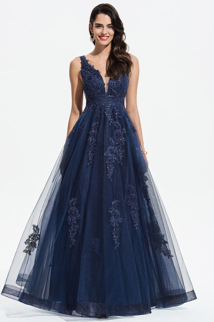 Robe Chic Bleue Étoilée - gallery 1