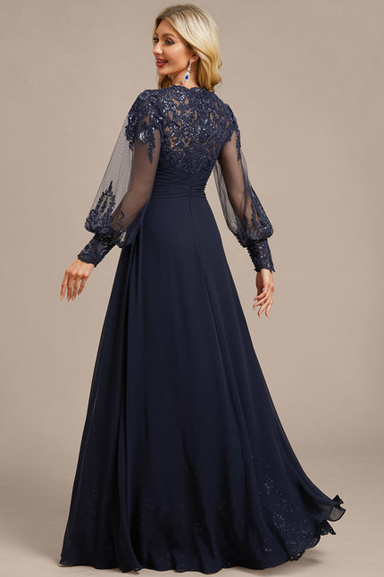 Robe De Soirée Chic Bleu - gallery 5