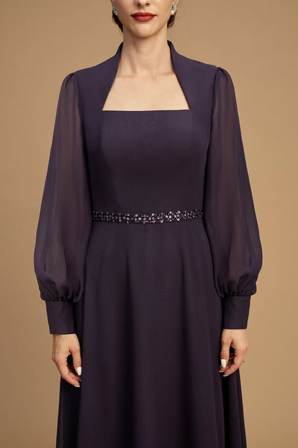 Robe Chic Châtaigne Élégante - gallery 3