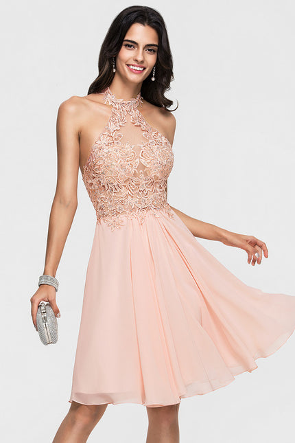Robe Chic Élégance Pêche - gallery 3