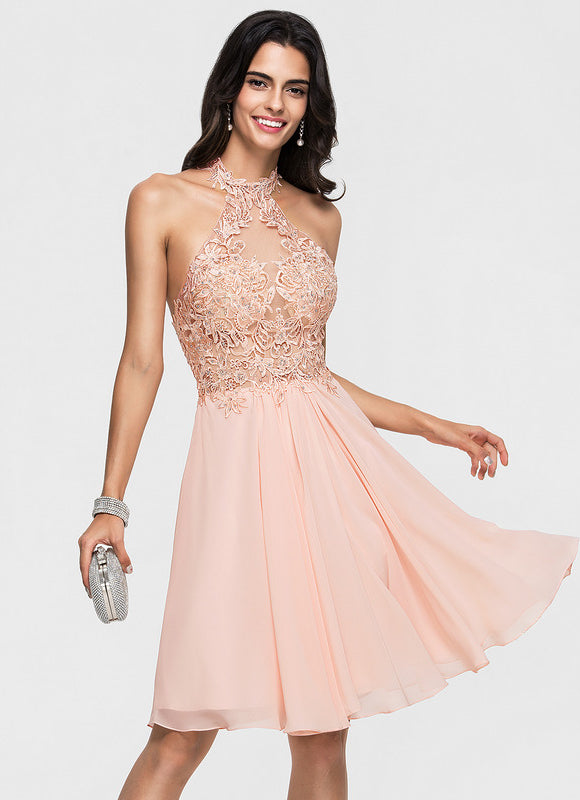 Robe Chic Élégance Pêche - gallery 3