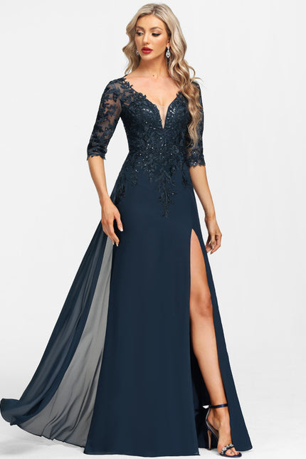 Robe Chic Éblouissante Marine - gallery 4