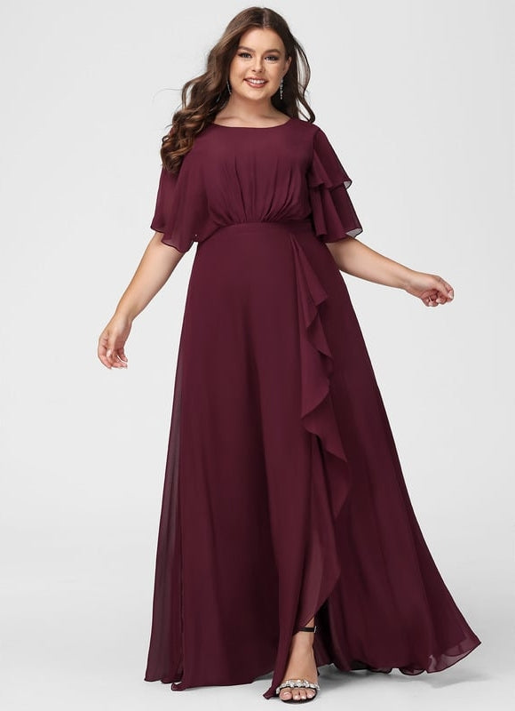 Robe Chic Mousseline Drapée - gallery 6