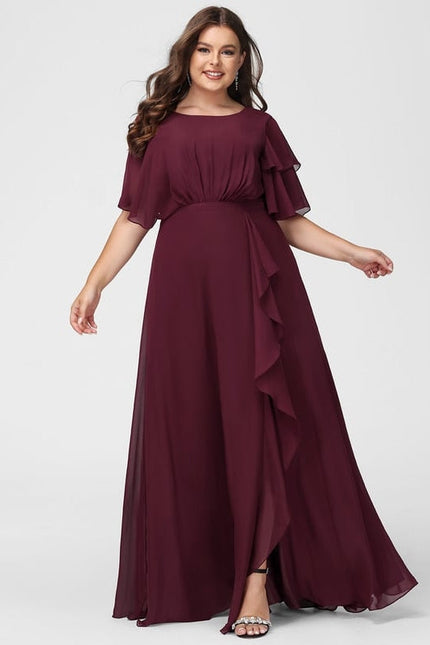 Robe Chic Mousseline Drapée - gallery 6