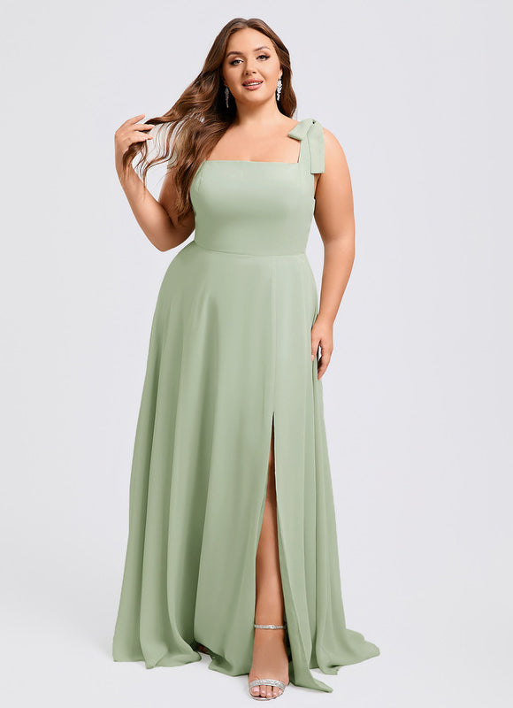 Robe Chic Longue Verte Élégante - gallery 4