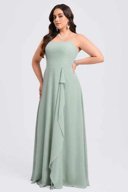 Robe Chic Longue Verte Raffinée - gallery 8