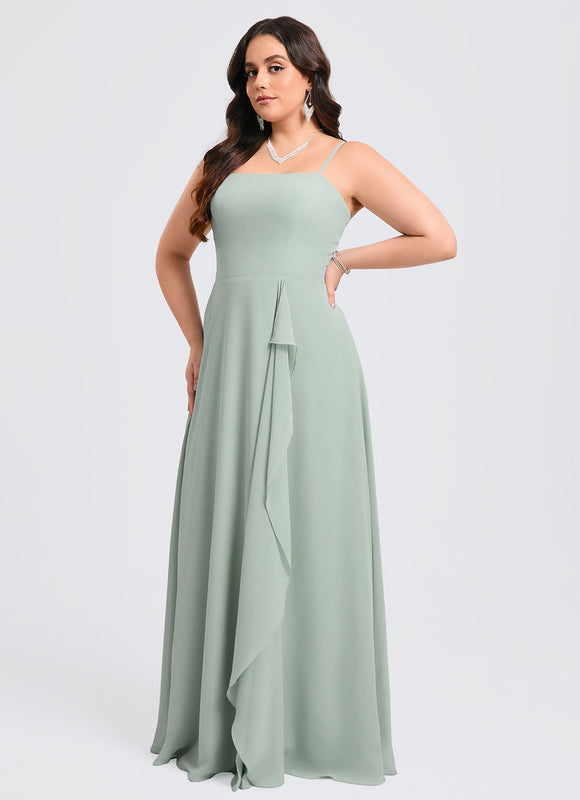Robe Chic Longue Verte Raffinée - gallery 8