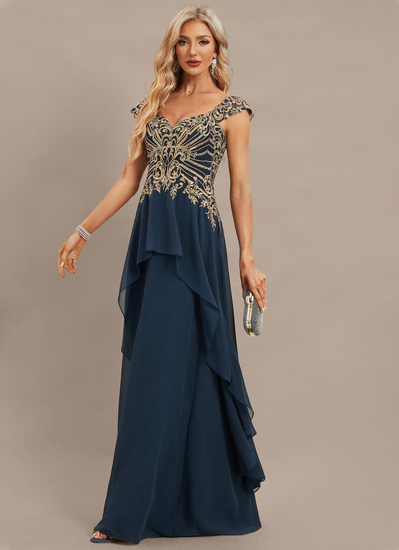 Robe Chic Élégance Marine Ornée - gallery 8