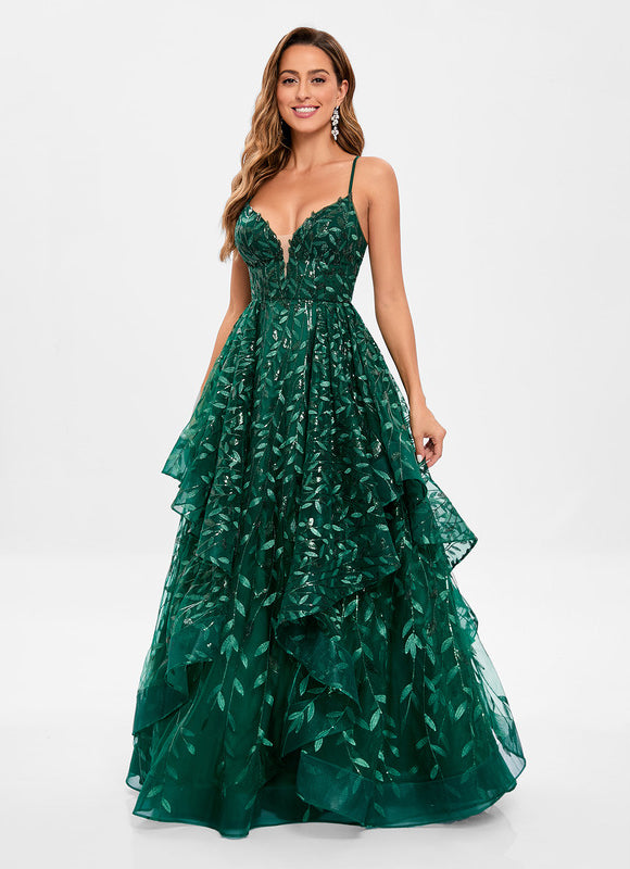 Robe Chic Émeraude Opulente - gallery 2