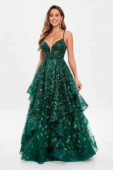 Robe Chic Émeraude Opulente - gallery 2