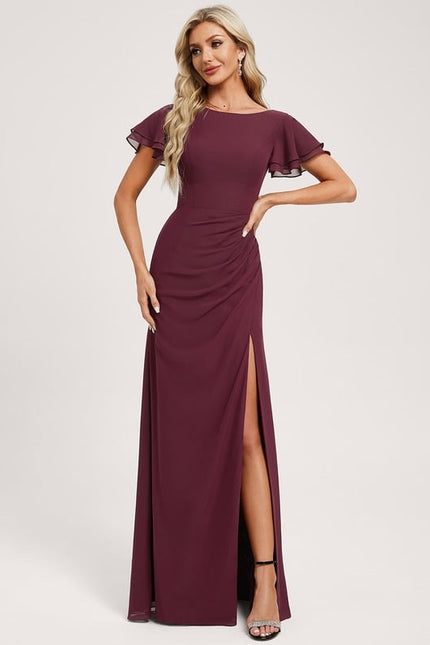 Robe Chic Flottante Bordeaux