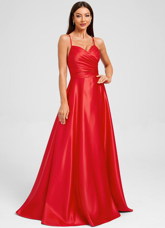 Robe Chic Éclatante Rouge - gallery 4