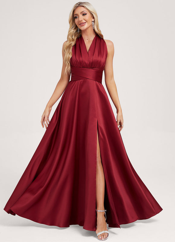 Robe Chic Longue Décolleté Croisé - gallery 7