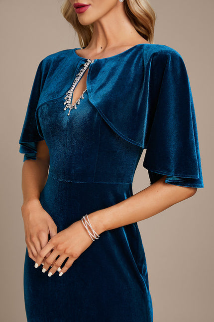 Robe Chic Bleu Canard Élégante - gallery 5