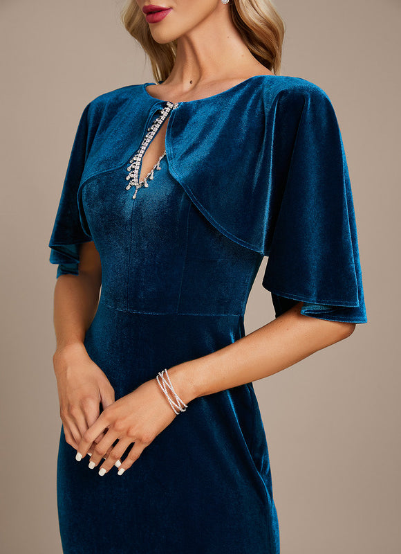 Robe Chic Bleu Canard Élégante - gallery 5