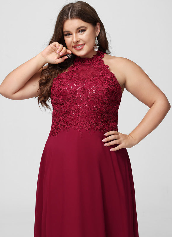 Robe Chic Bordeaux Dentelle Élégante - gallery 9