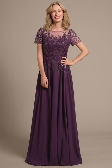 Robe Chic Violette Brodée