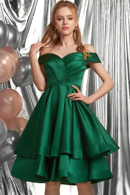 Robe Chic Satinée Trapèze - gallery 3