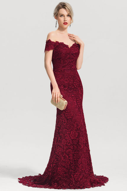 Robe Chic Bordeaux Élégance Lace - gallery 3