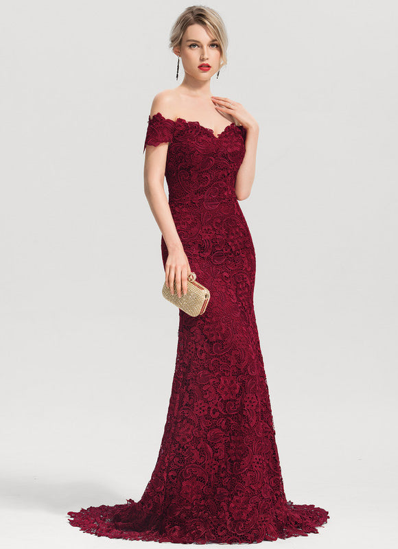 Robe Chic Bordeaux Élégance Lace - gallery 3