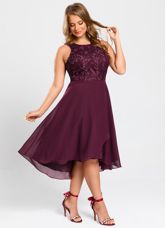 Robe Chic Rouge Velours - gallery 9