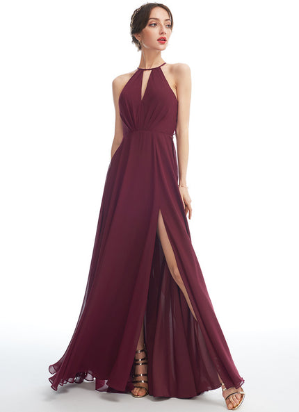Robe Chic Bleu Drapé
