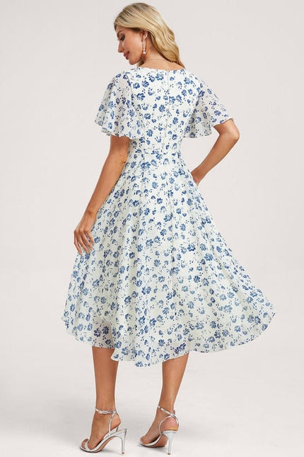 Robe Chic Fluide Bleu Nuit - gallery 4